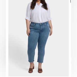 NYDJ Marilyn straight ankle denim jeans size 24W